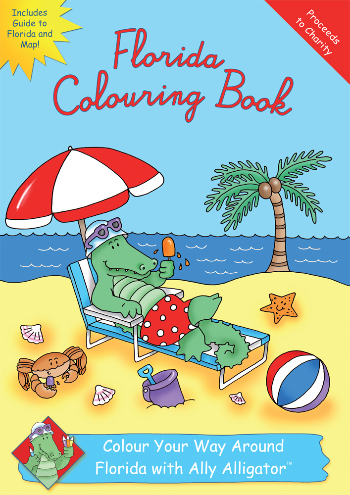 Florida Colouring and Guide Book Design