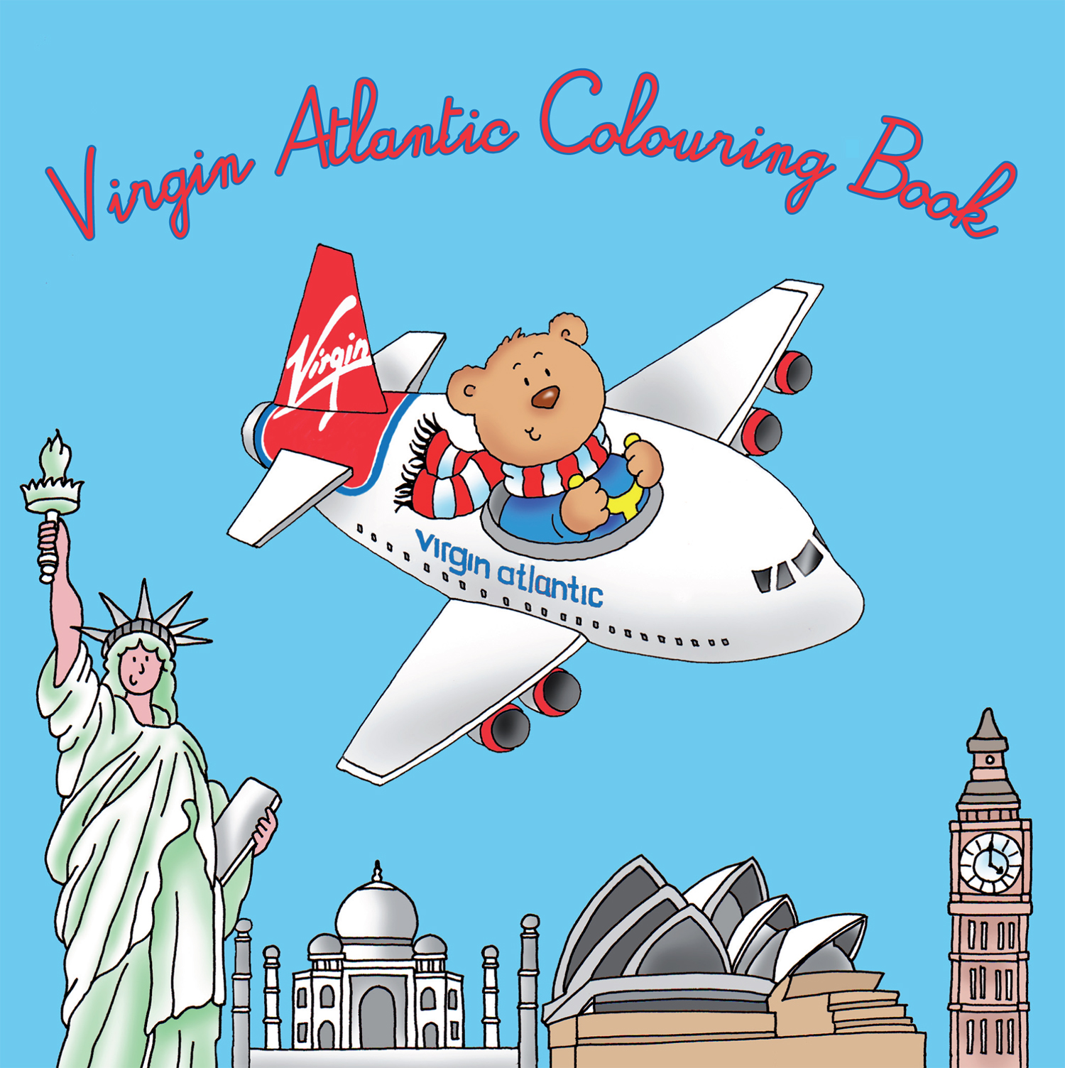 Virgin Atlantic In-Flight Colouring Book Design